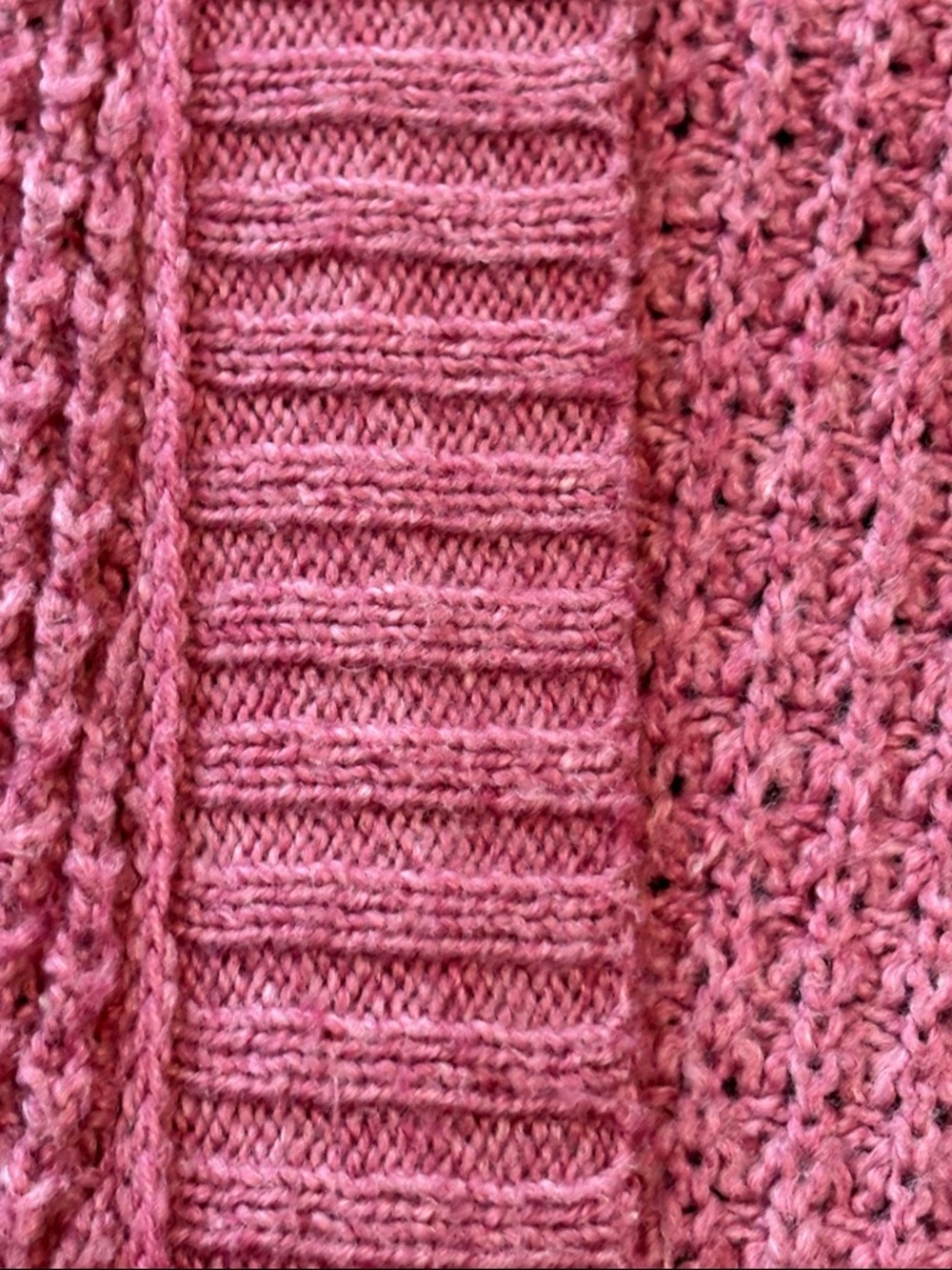 EUC American Eagle Waffle-Knit Open Front Cardigan in Dusty Pink Size S - Picture 6 of 7